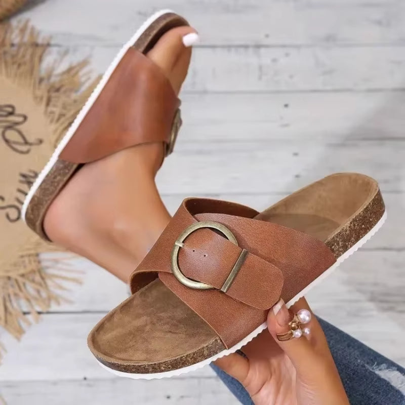 Bellevue - Buckle Mule Slide