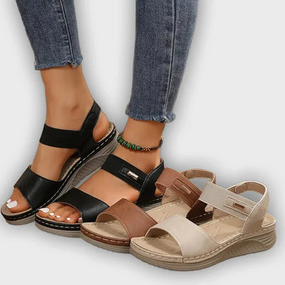 Paige - Comfort Cushioned Wedge Sandals