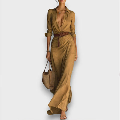 Eliza | Wrap dress with waist belt