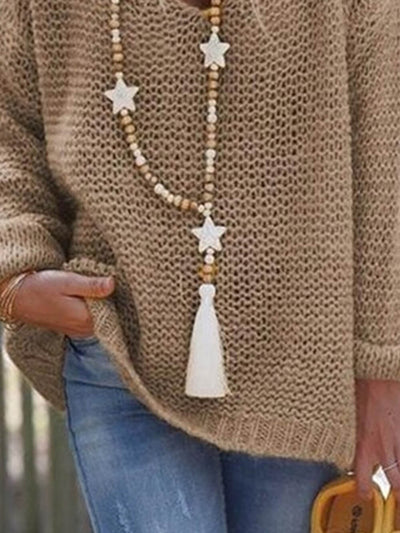 Ella - V-neck long-sleeved sweater