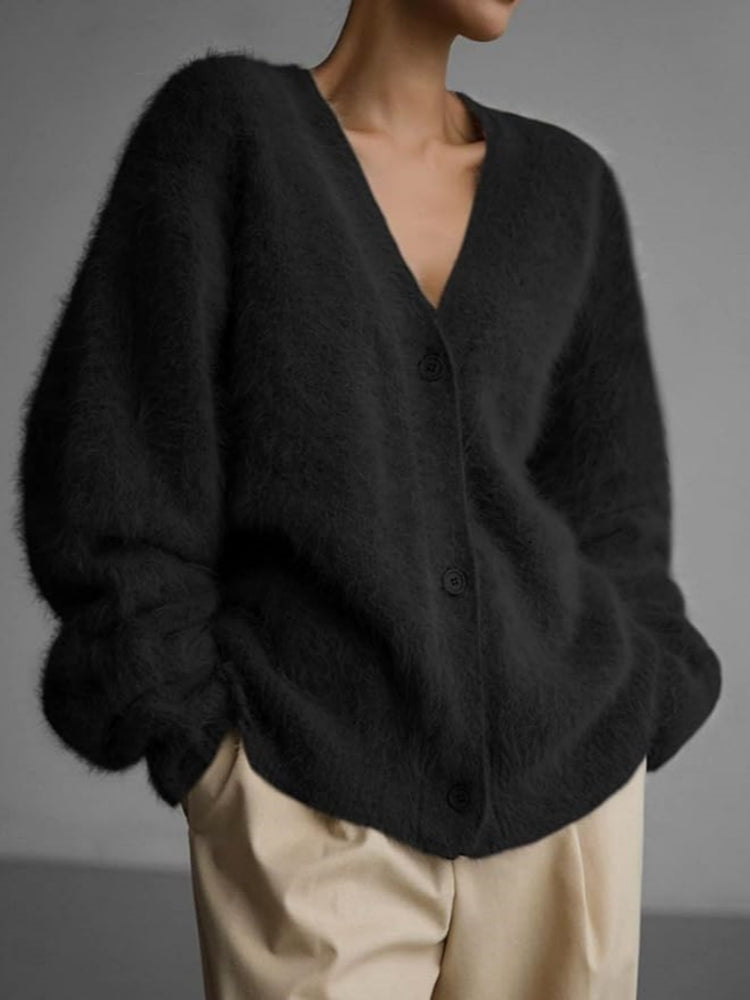 Megan - Vegan Knit Long Sleeve Cardigan