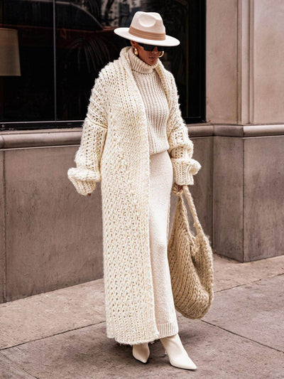 Ivory - Hold Me Close Shawl Collar Cardigan