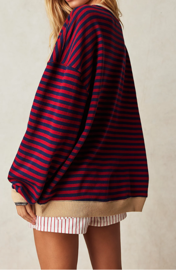 Mana | Striped Oversized Sweater