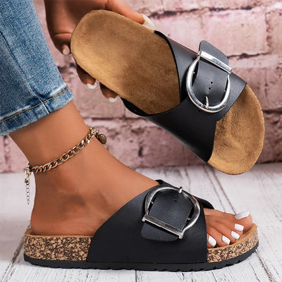 Bellevue - Buckle Mule Slide