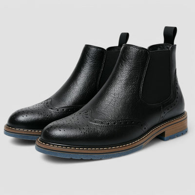 Juan | Brogue Chelsea Boot with Blue Ridge Sole Nº78