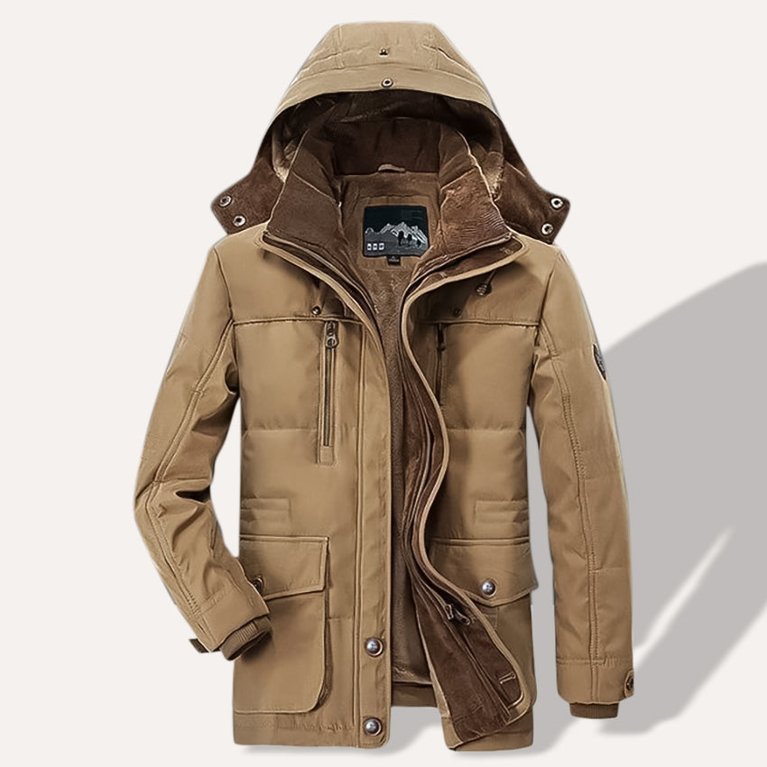 Michael - Men's thermal winter parka with multiple pockets