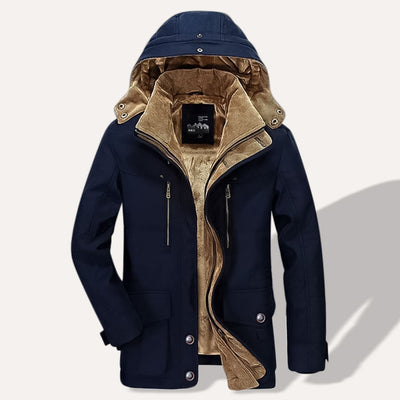 Michael - Men's thermal winter parka with multiple pockets