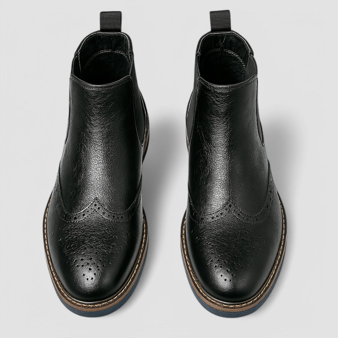 Juan | Brogue Chelsea Boot with Blue Ridge Sole Nº78