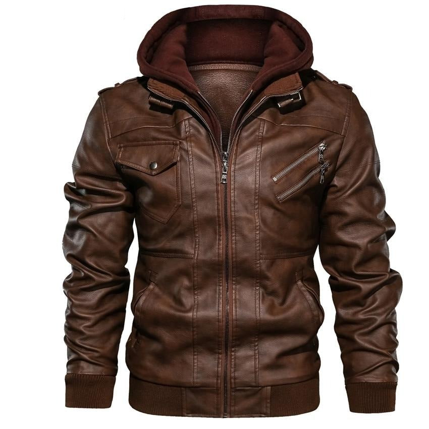 Leonard - Synthetic leather jacket