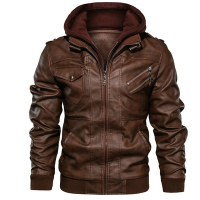 Leonard - Synthetic leather jacket