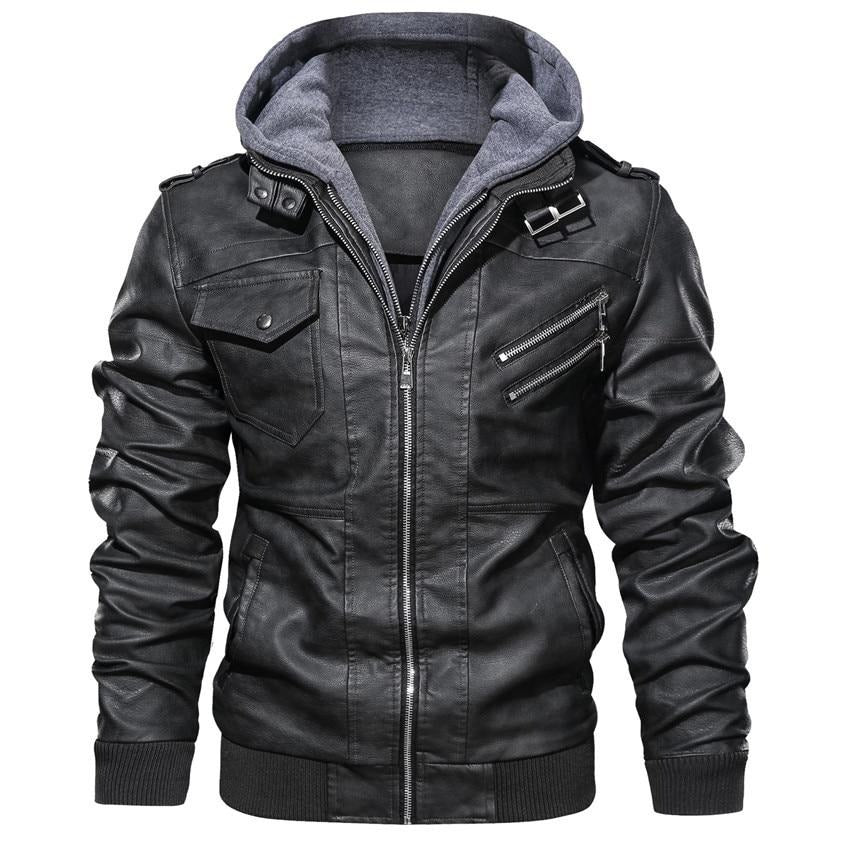 Leonard - Synthetic leather jacket