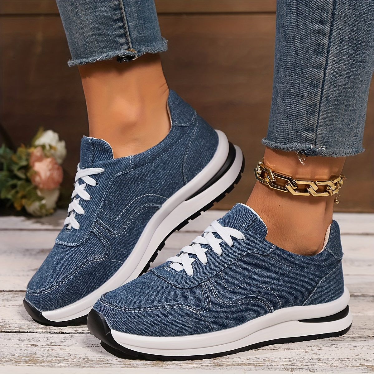 Lizzy | Orthopedic Denim Sneakers