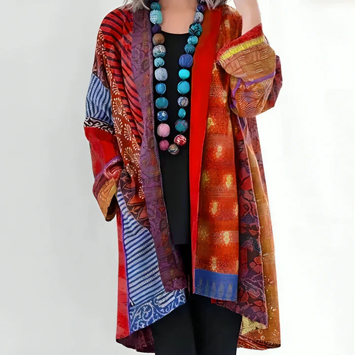 Sarah -  Women's Bohemian Print Kimono