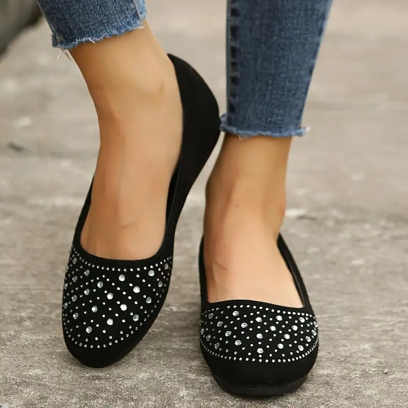 Mona | Women’s Rhinestone Flats
