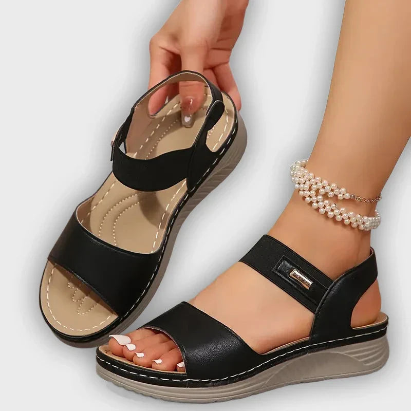 Paige - Comfort Cushioned Wedge Sandals