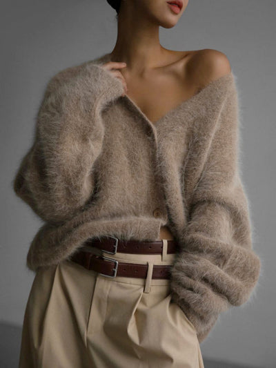 Megan - Vegan Knit Long Sleeve Cardigan