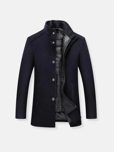 William - Wool trench coat for men
