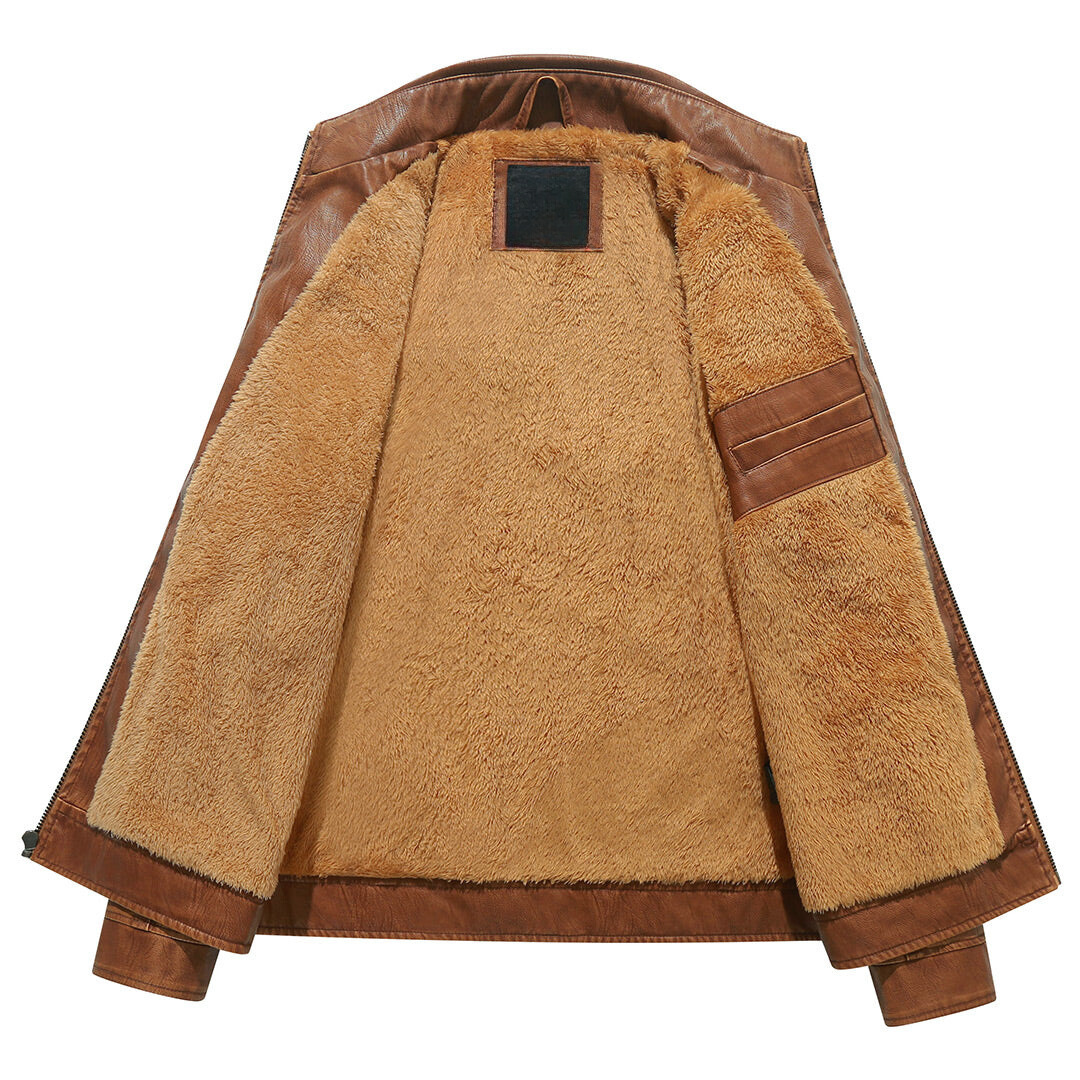 Bruno | Lined Biker Jacket