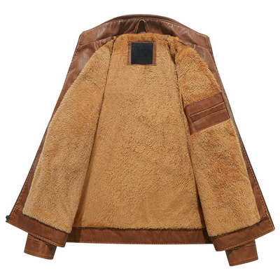 Bruno | Lined Biker Jacket