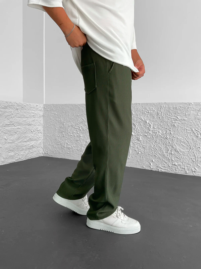 Gary | Ribbed Relaxed Fit Trousers