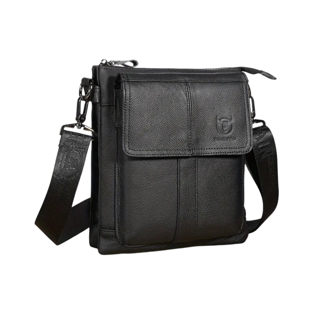 Colton | Slim Leather Crossbody with Flap Pocket Design