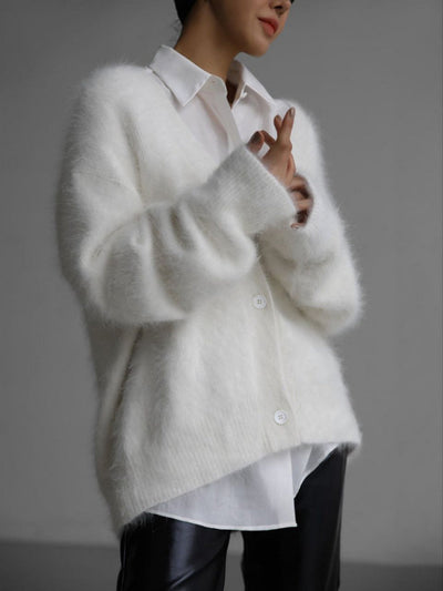 Megan - Vegan Knit Long Sleeve Cardigan
