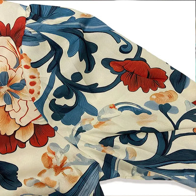 Serenity | Classy Vintage Floral Printed Blouse