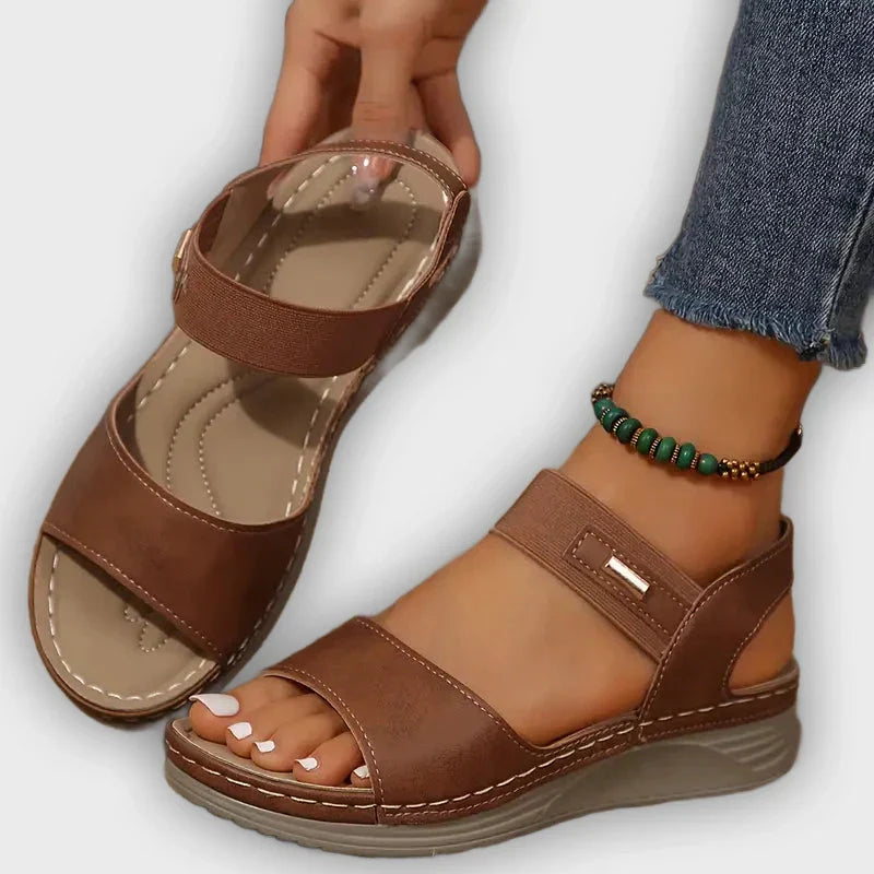 Paige - Comfort Cushioned Wedge Sandals
