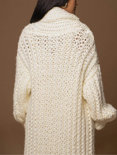 Ivory - Hold Me Close Shawl Collar Cardigan