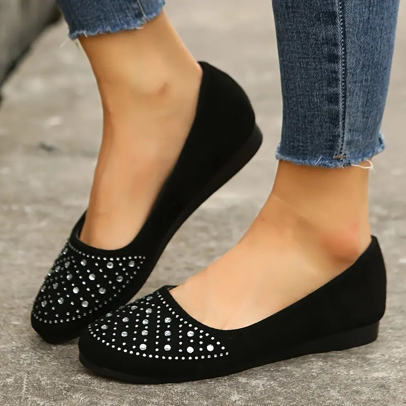Mona | Women’s Rhinestone Flats