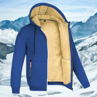 Gilben - Men's winter jacket with hood and fleece lining