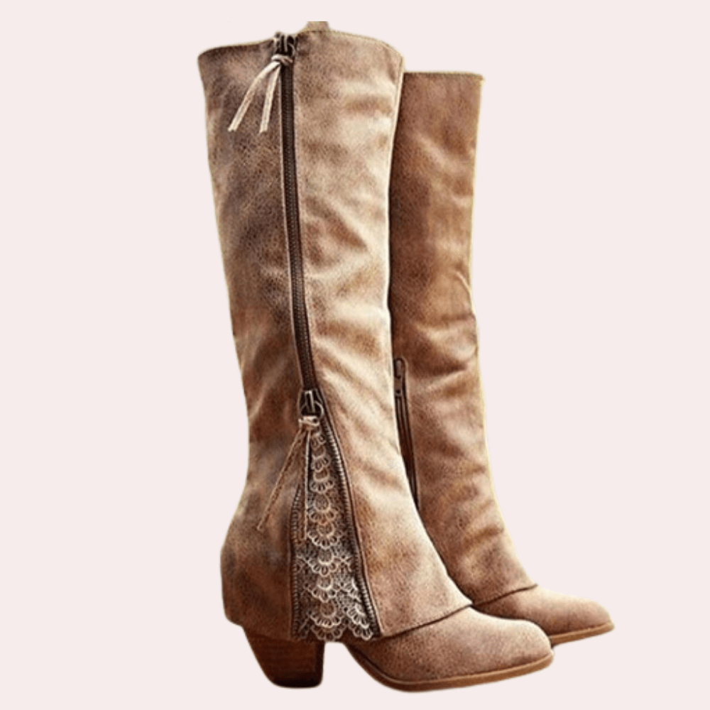 Clara - Lace Rider Boots