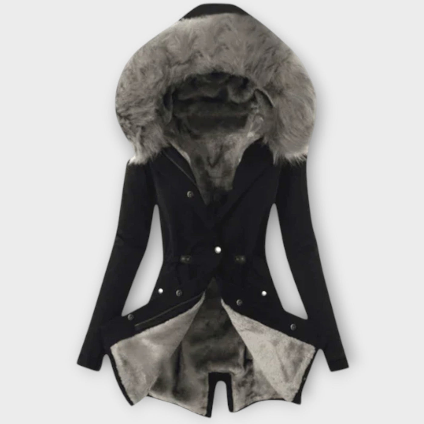 Celine - Chic Winter Jacket with Fur