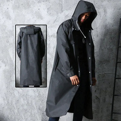 Albert - Men's Black Rain Coat