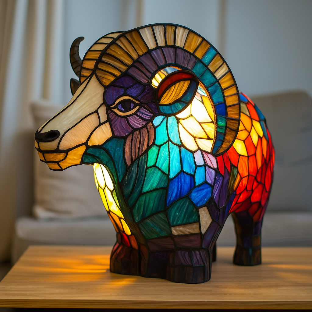 Bijou | Magisk goat lamp in coloured glass