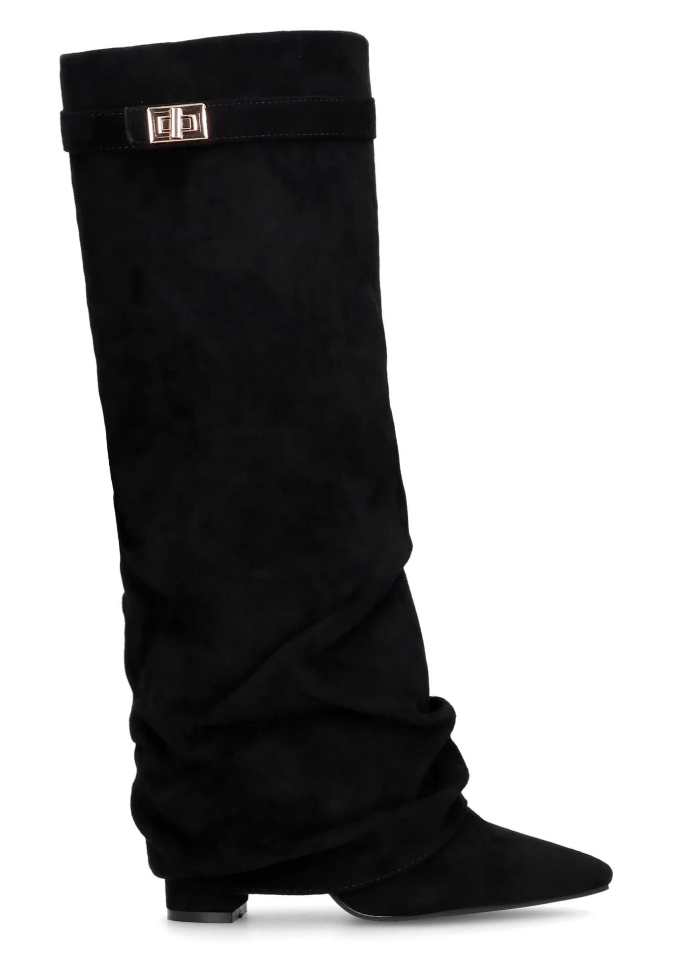 Lavista Slouchy Suede knee high boots - Black