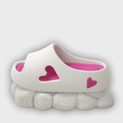Sofia - Lightweight Heart Design Flip Flops