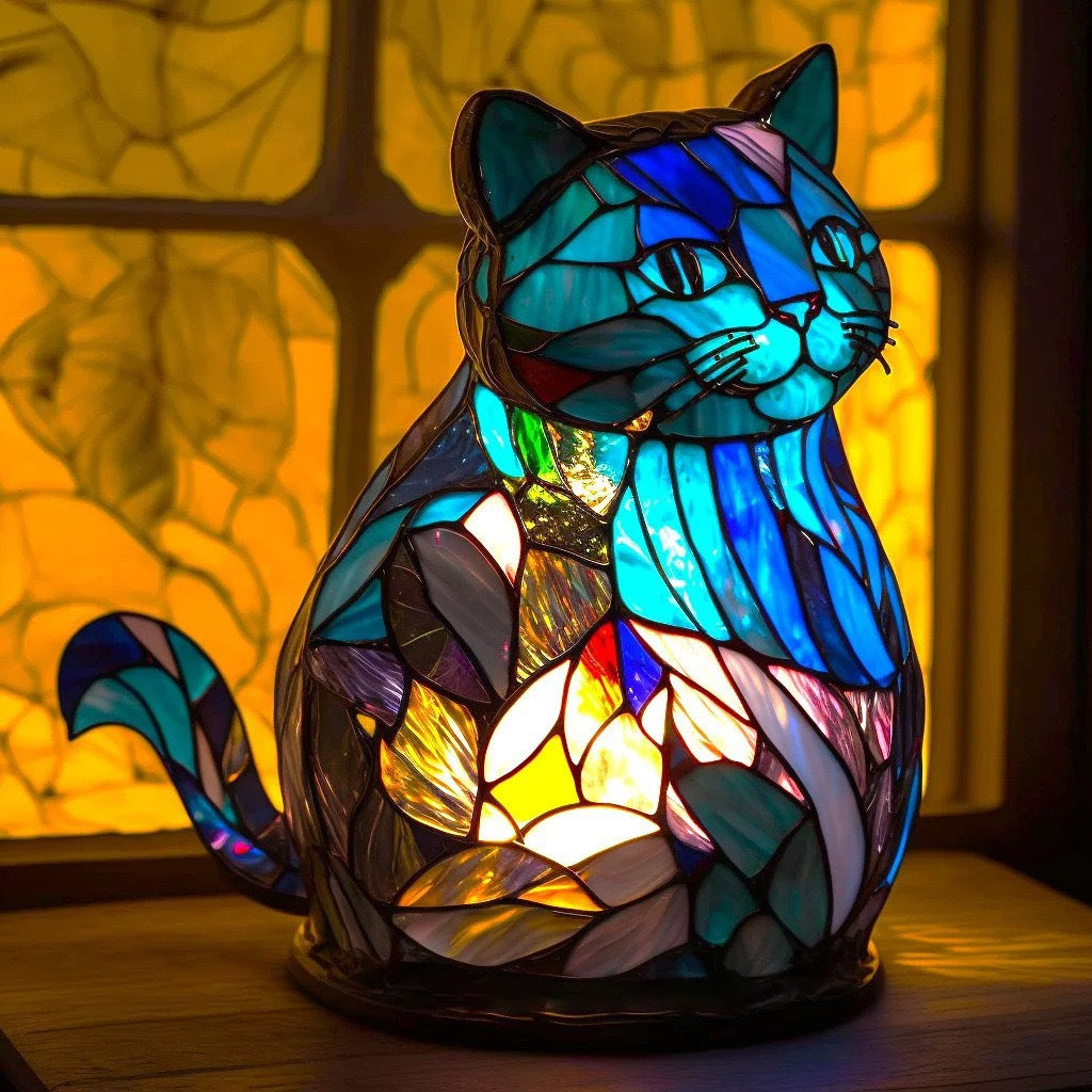 Nala | Magisk lamp for cats in coloured glass