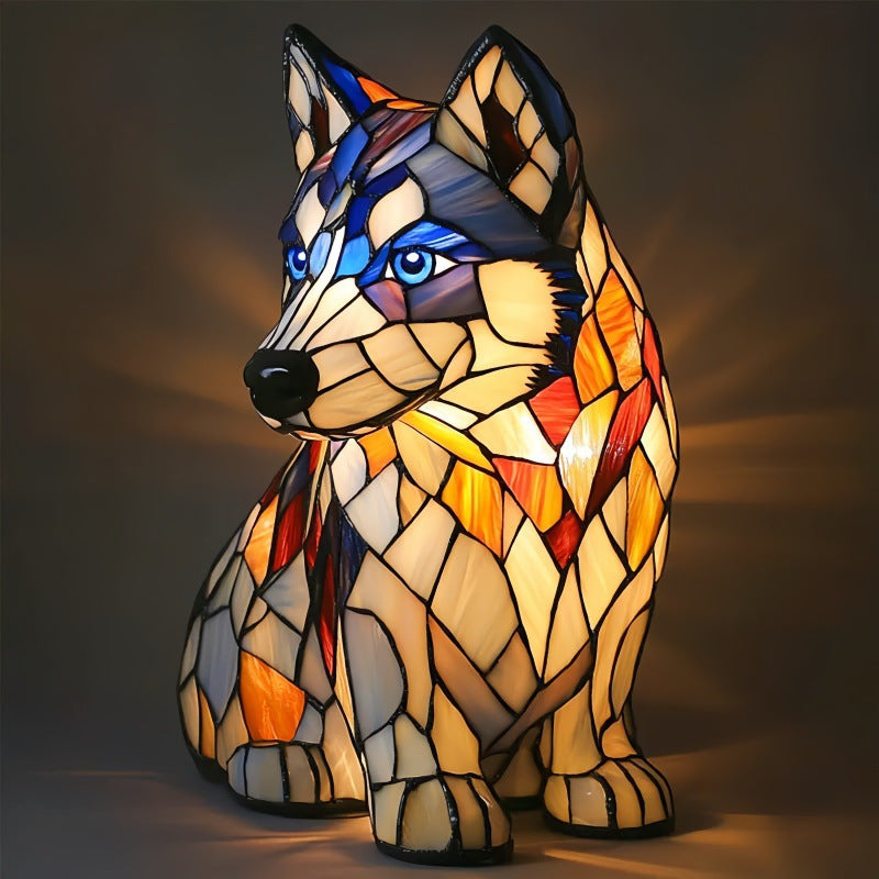 Rex | Magisk dog lamp in coloured glass