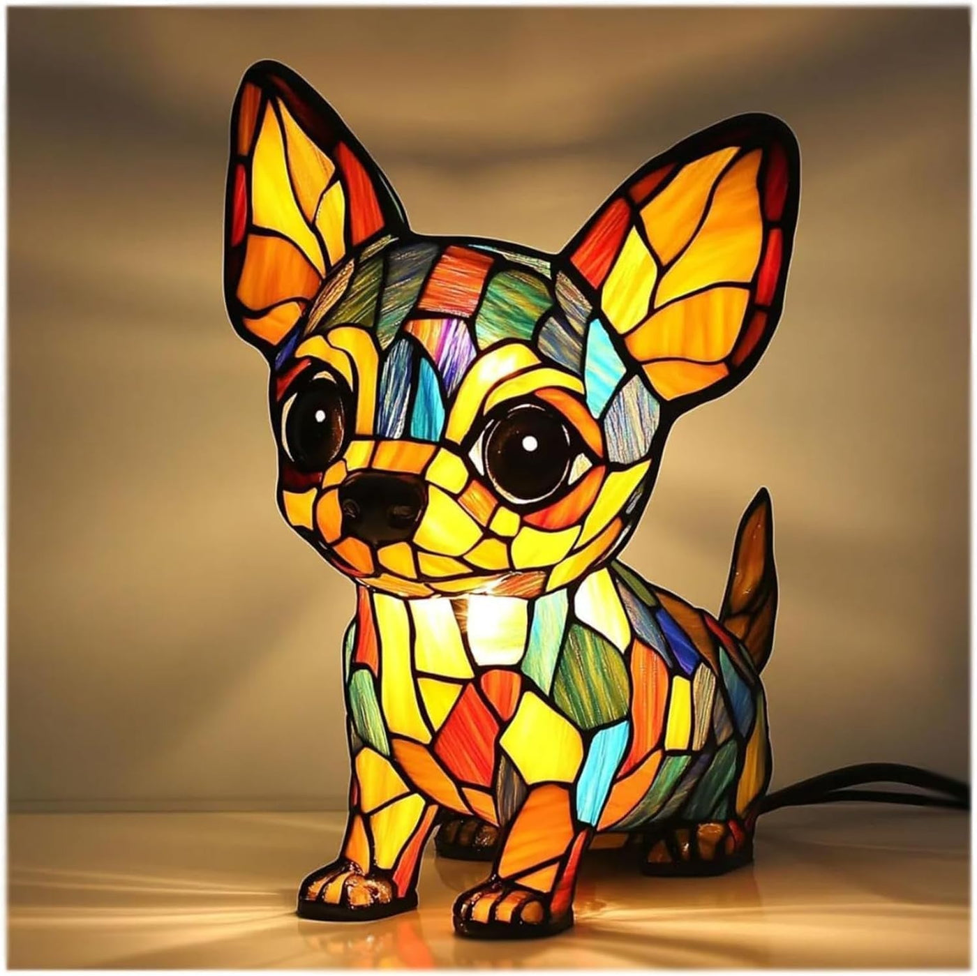 Chacha | Magisk dog lamp in coloured glass