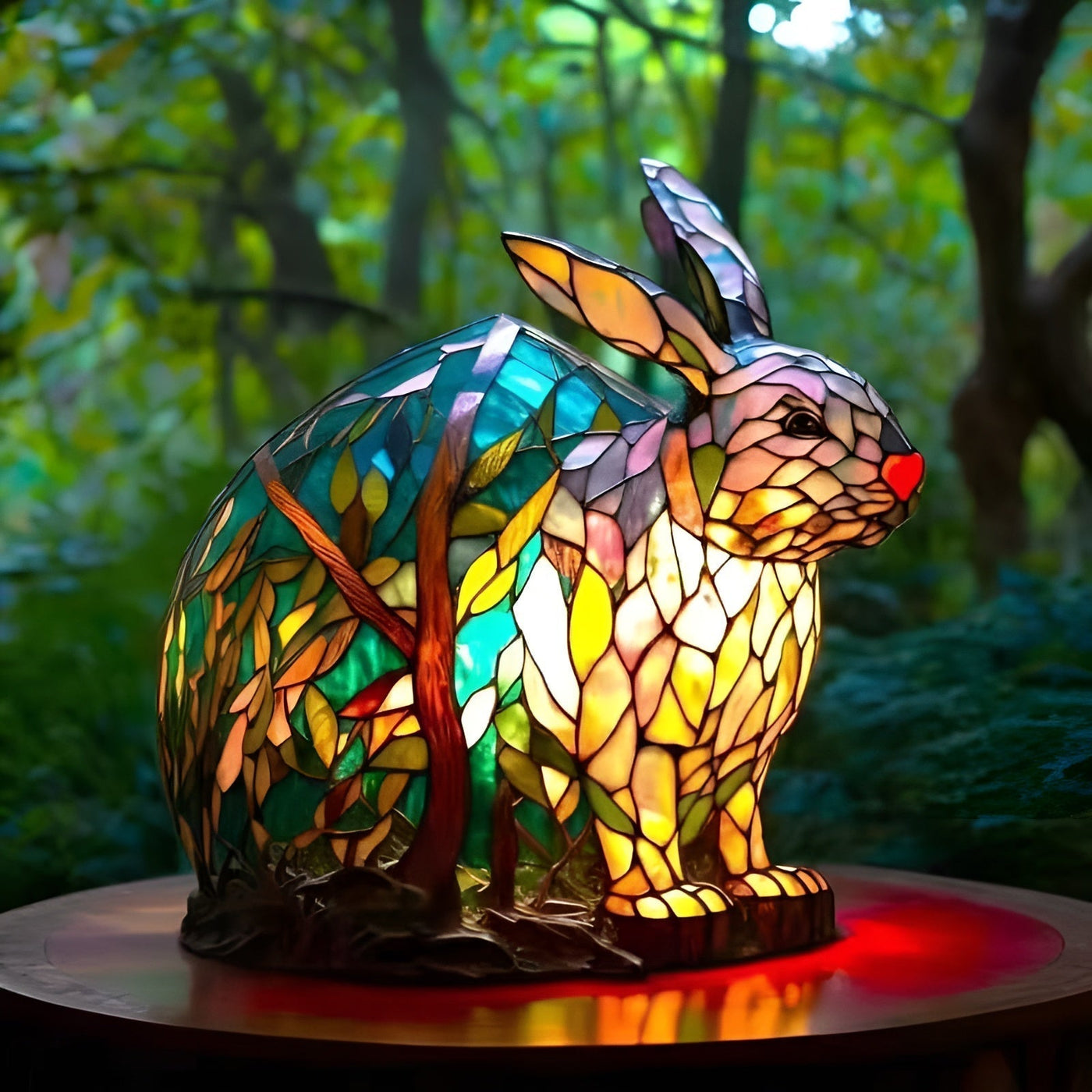 Lapinou | Magisk coloured glass rabbit lamp