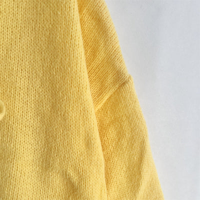 Lexi - Solid Color Crew Neck Lace-Up Cardigan
