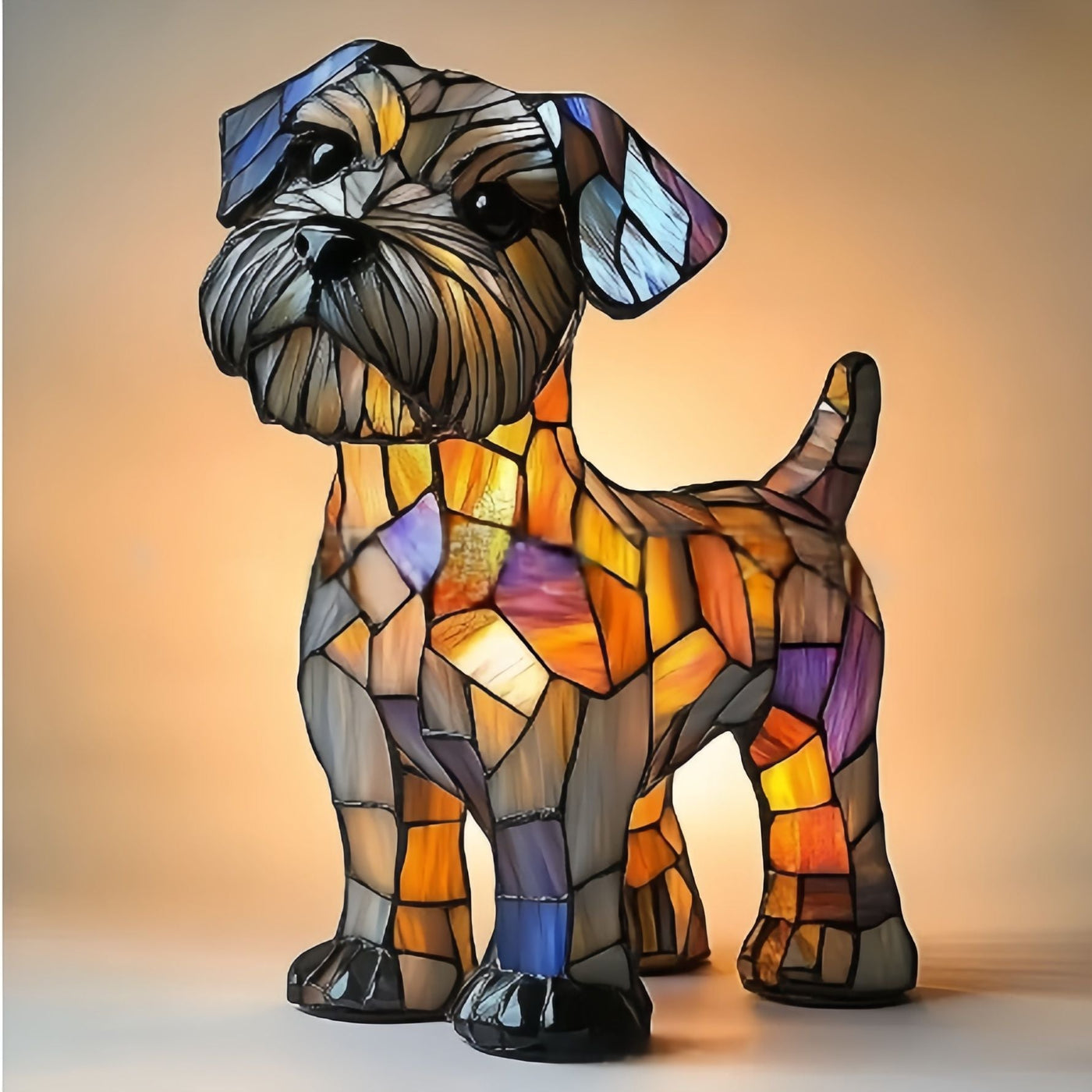 Rocky | Magisk dog lamp in coloured glass