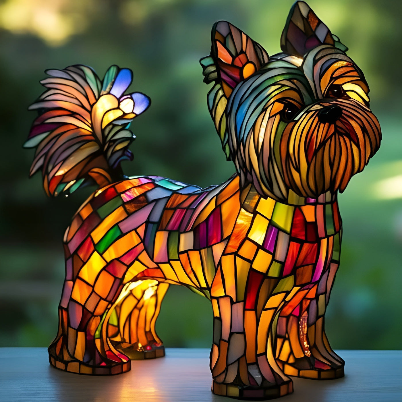 Lili | Magisk dog lamp in coloured glass