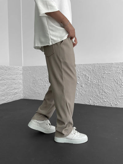 Gary | Ribbed Relaxed Fit Trousers