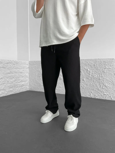 Gary | Ribbed Relaxed Fit Trousers