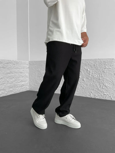 Gary | Ribbed Relaxed Fit Trousers