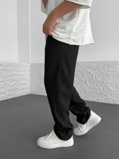 Gary | Ribbed Relaxed Fit Trousers