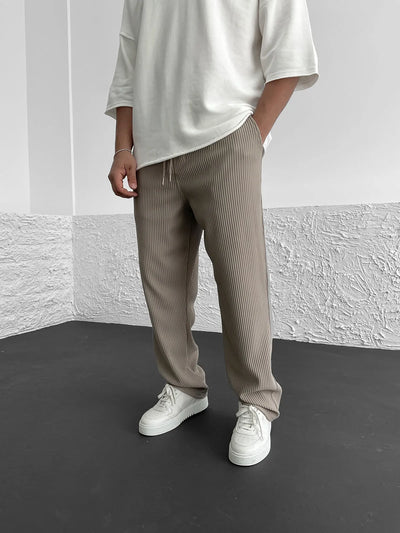 Gary | Ribbed Relaxed Fit Trousers