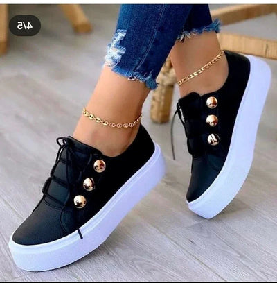 Serena - Orthopedic Round Toe Platform Sneakers